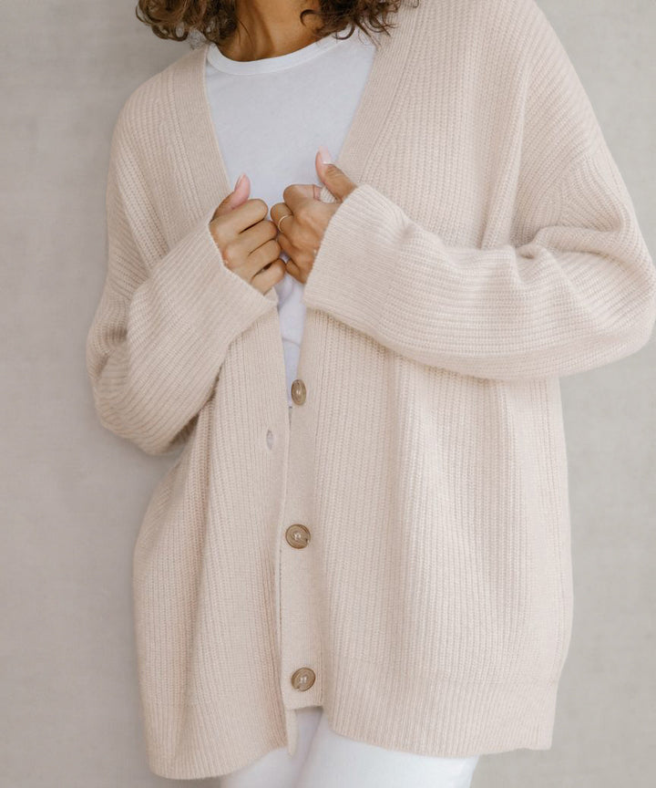 Damen Strickjacke Mit Knopfleiste | Große