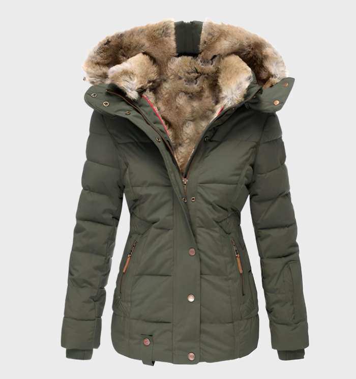 Wintermantel Mit Fellbesatz Für Damen | Mit Kapuze