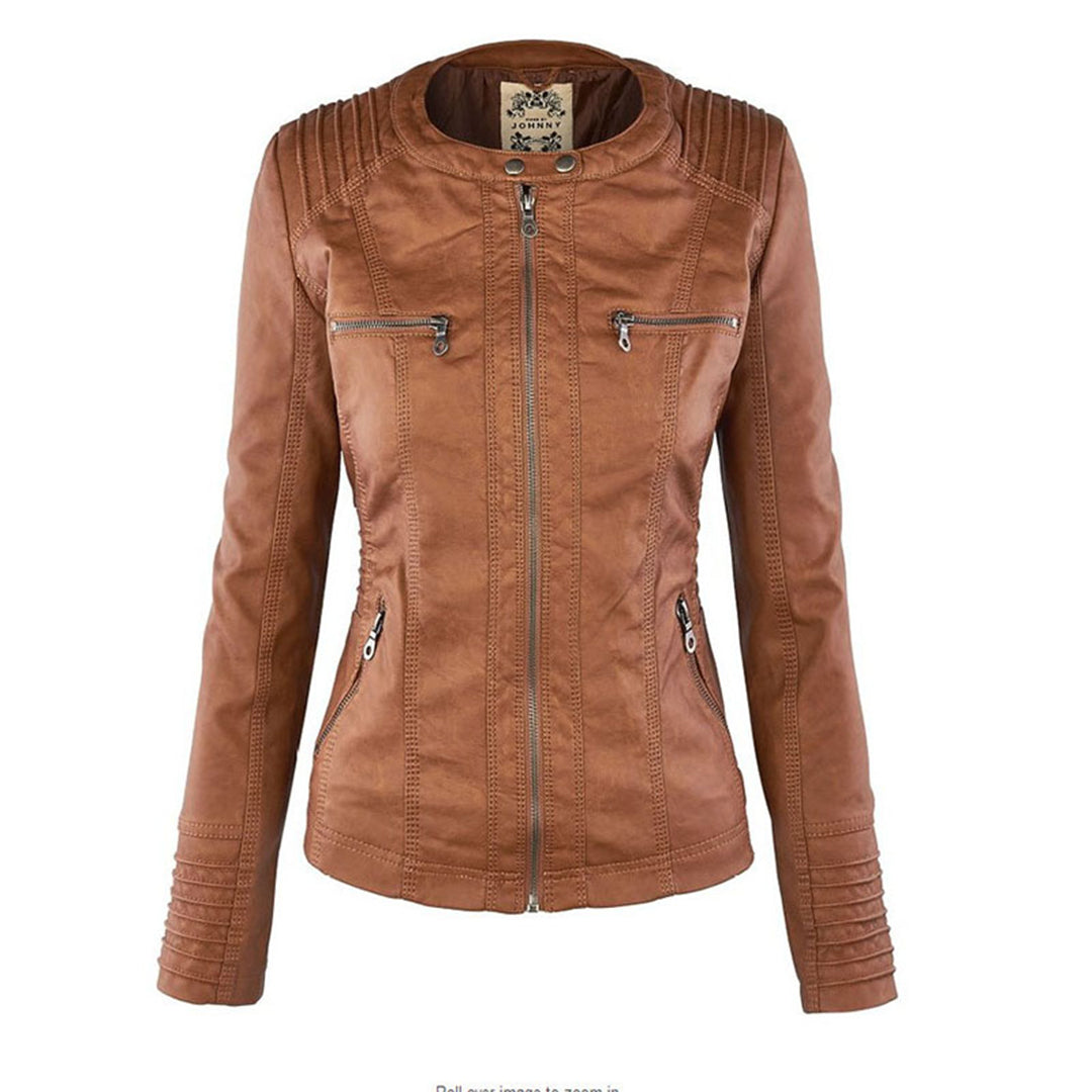 Lederjacke Für Damen | Mit Kapuze