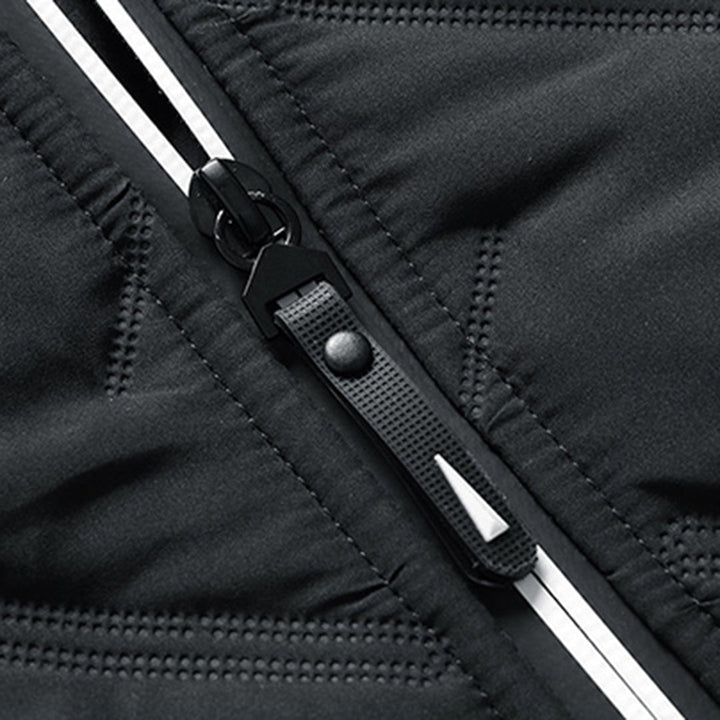Herrenjacke mit Reißverschluss und Stehkragen