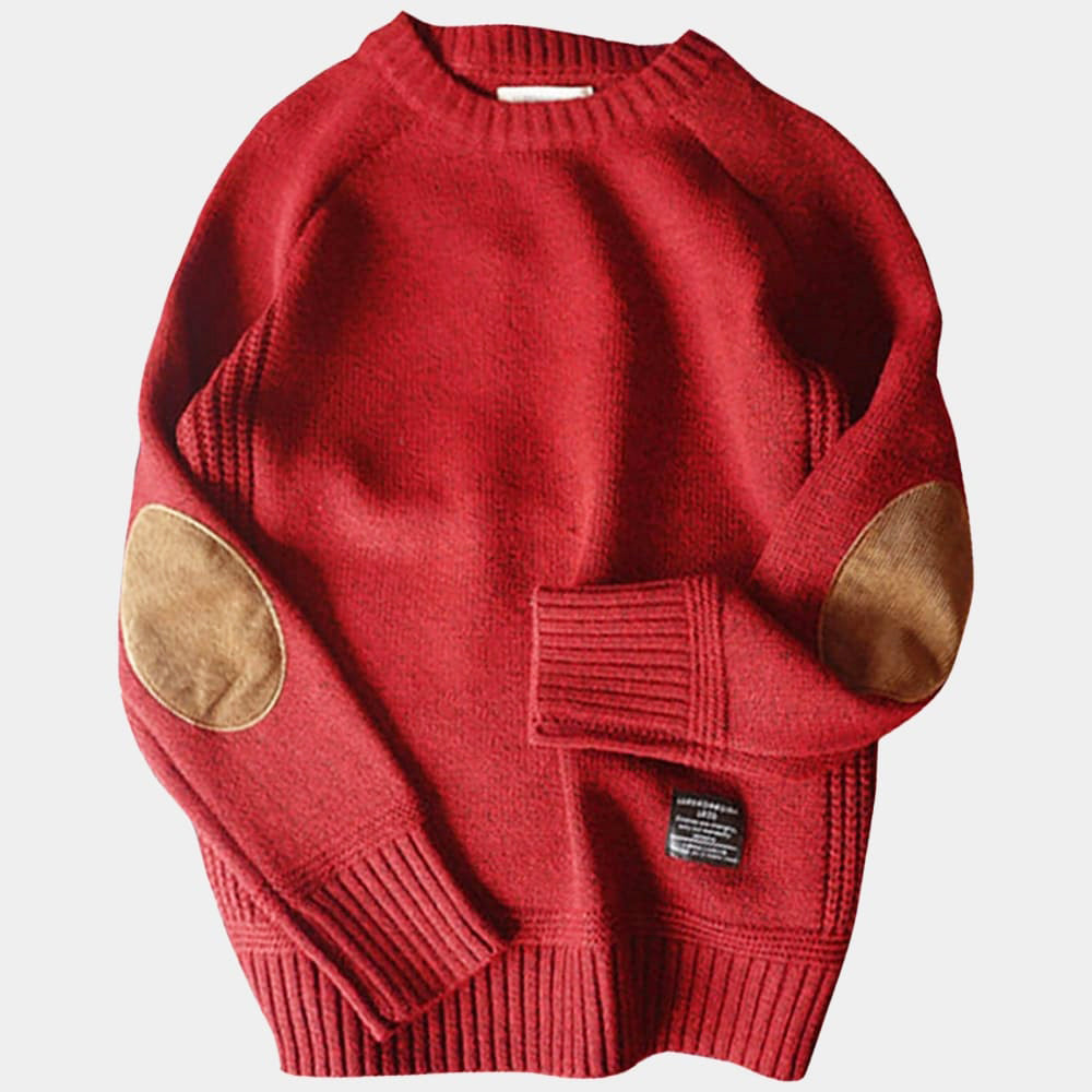 Lässiger Winterpullover Mit Rundhalsausschnitt Für Herren | Langarm