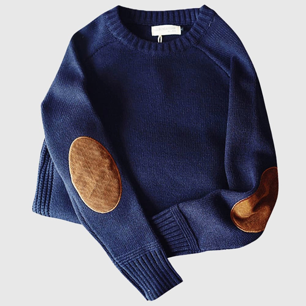 Lässiger Winterpullover Mit Rundhalsausschnitt Für Herren | Langarm