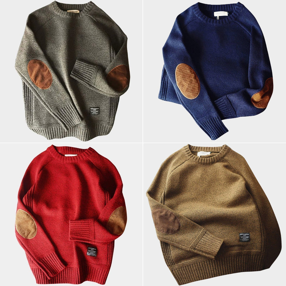 Lässiger Winterpullover Mit Rundhalsausschnitt Für Herren | Langarm