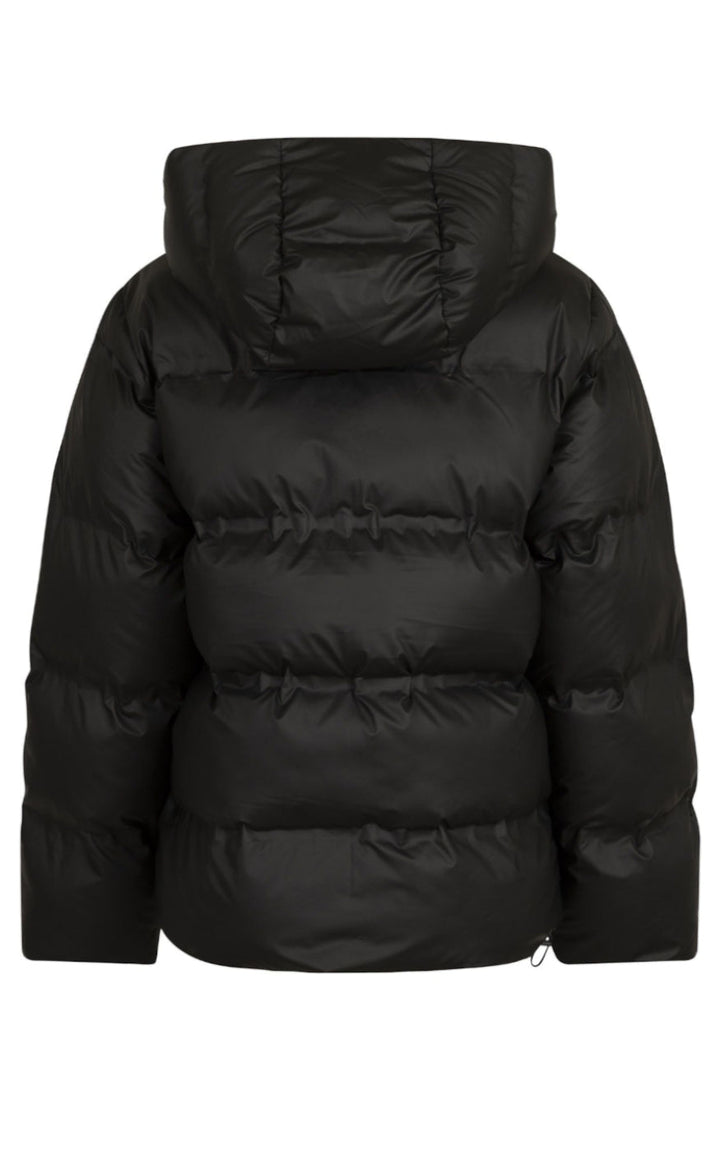 Schwarze Daunenjacke Für Damen | Mit Kapuze