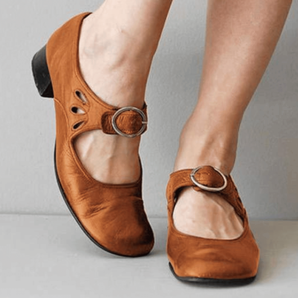 Damen Lederschuhe Mit Absatz | Mit Schnallendetail