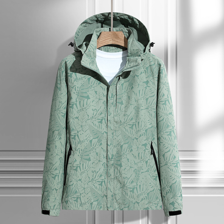 Damen Kapuzen-Regenjacke | Mit Reißverschluss