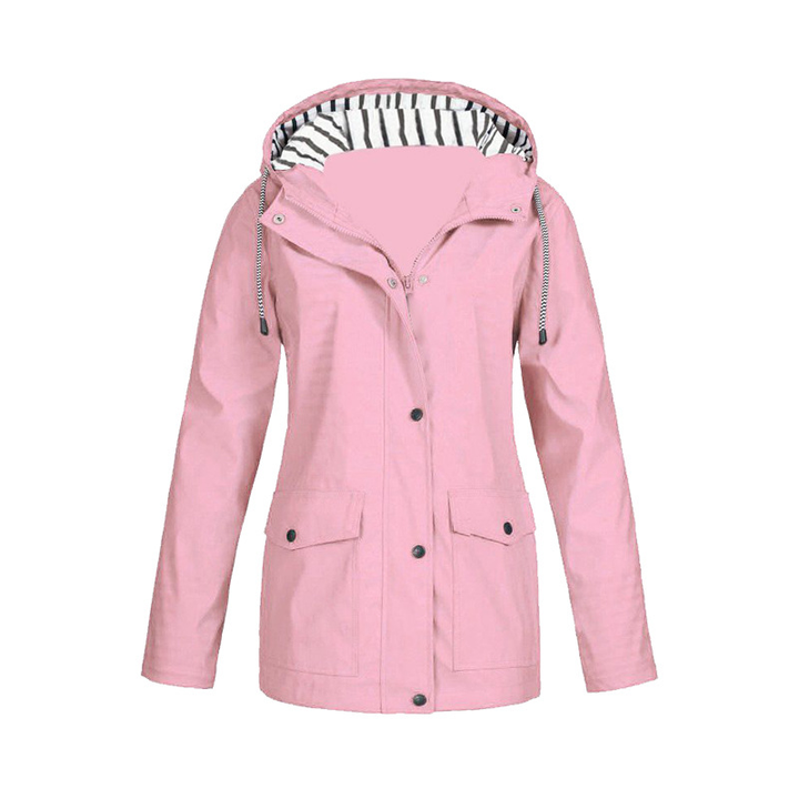 Damen Kapuzen-Regenjacke | Langarm