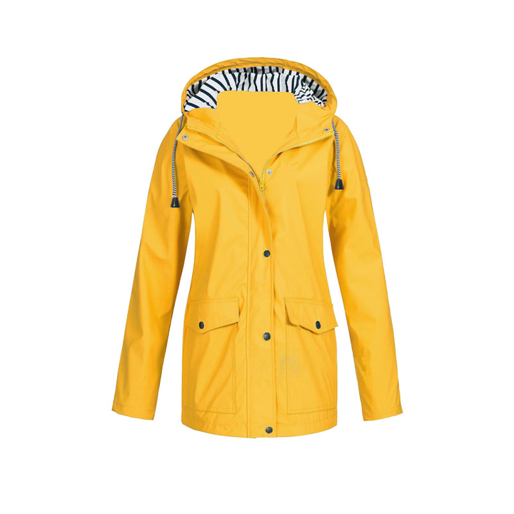 Damen Kapuzen-Regenjacke | Langarm
