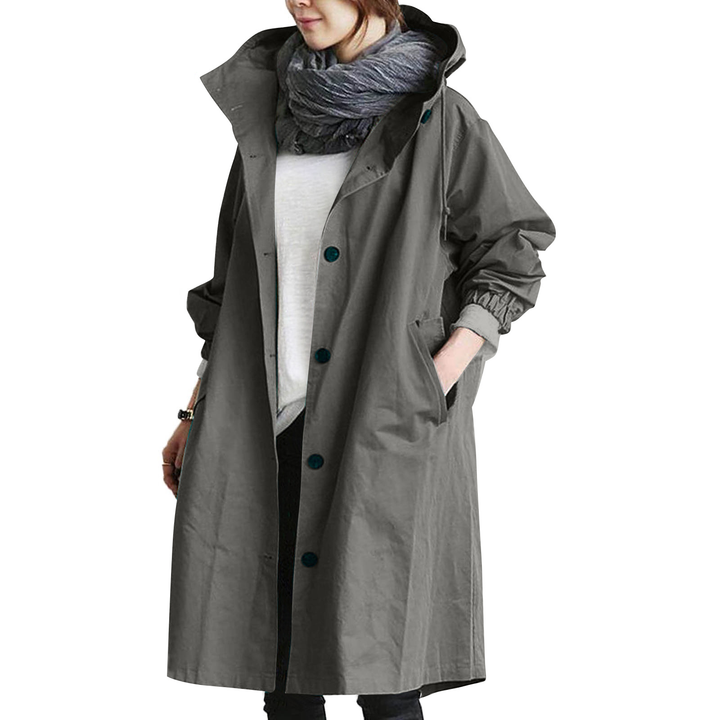 Damen Regenjacke | Mit Knopfverschluss