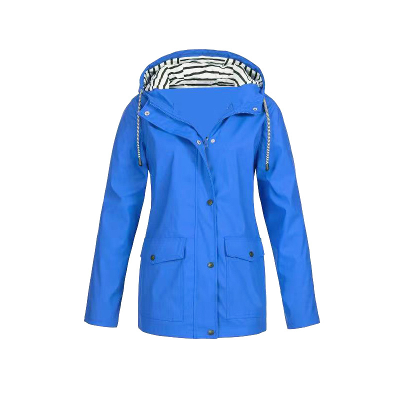 Damen Kapuzen-Regenjacke | Langarm