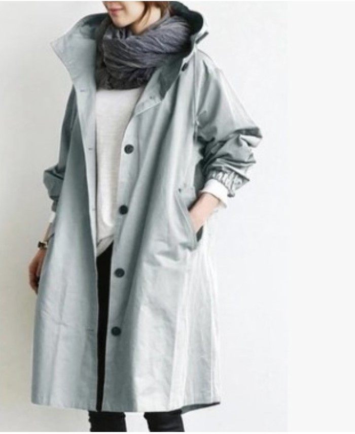 Damen Regenjacke | Mit Knopfverschluss