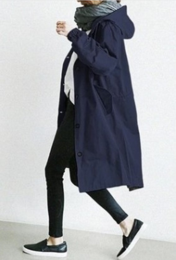 Damen Regenjacke | Mit Knopfverschluss