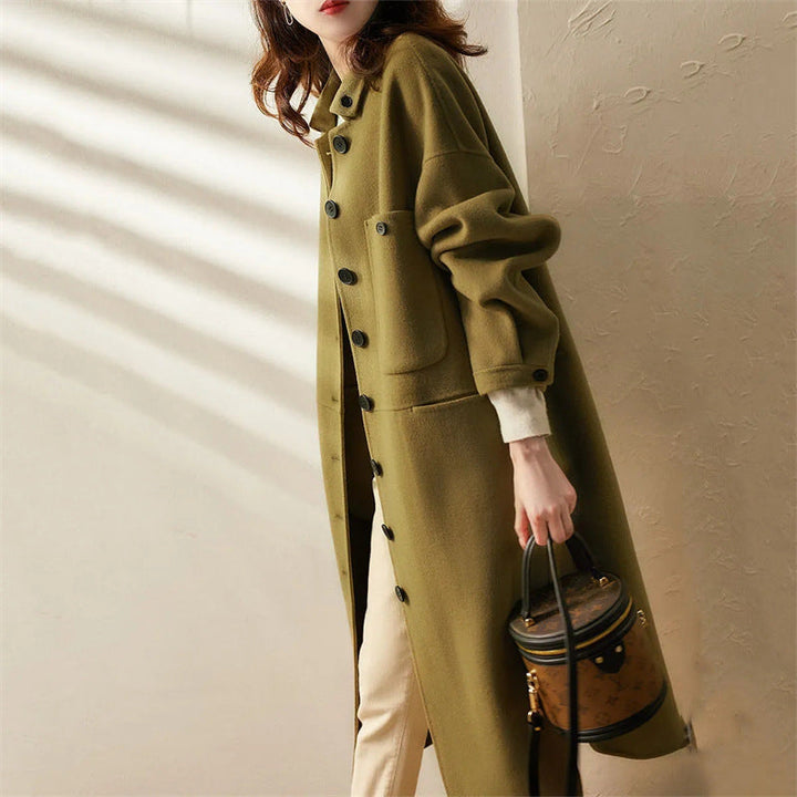 Langer Wintertrenchcoat Für Damen | Stilvoll