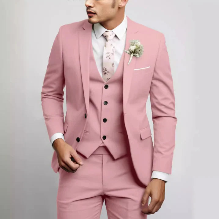 3-Teiliger Hochzeitsgastanzug Für Herren | Slim Fit