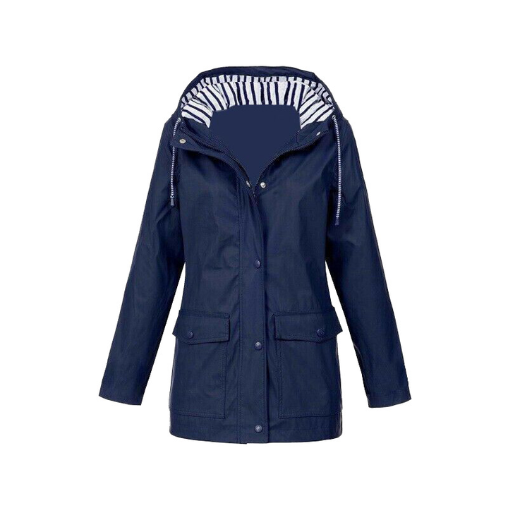 Damen Kapuzen-Regenjacke | Langarm
