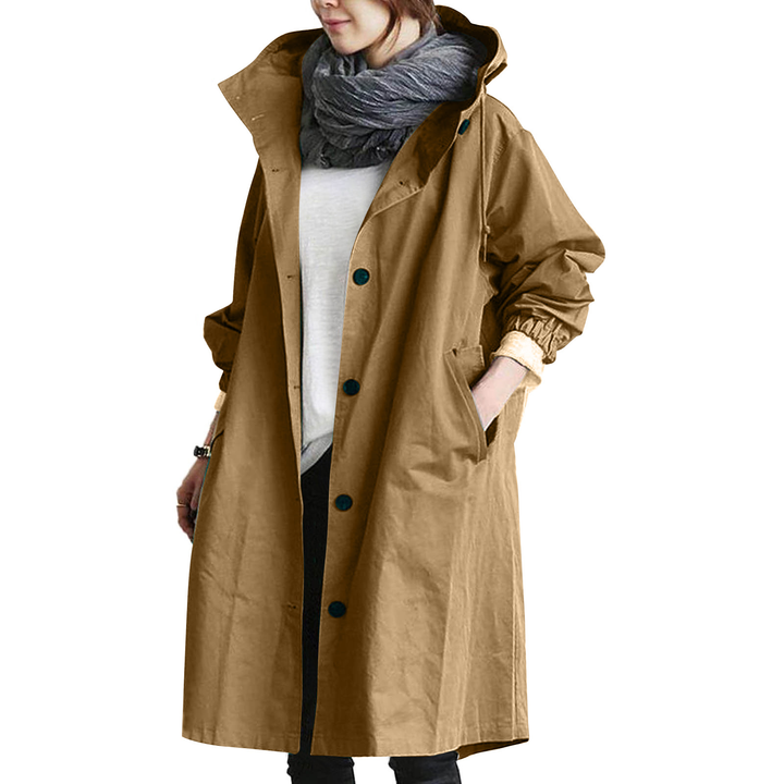 Damen Regenjacke | Mit Knopfverschluss