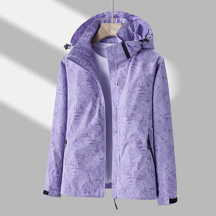 Damen Kapuzen-Regenjacke | Reißverschluss