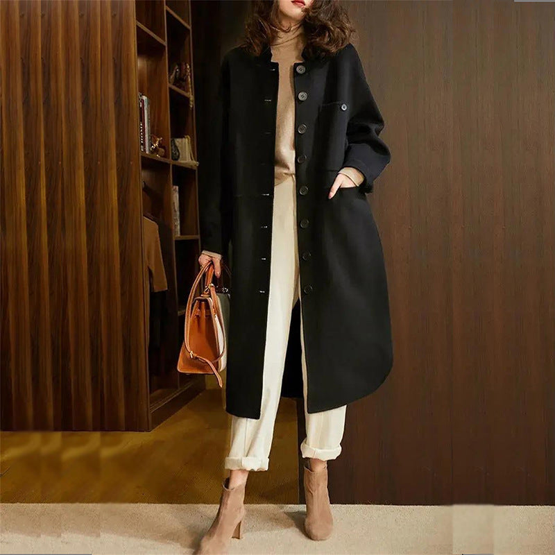 Langer Wintertrenchcoat Für Damen | Stilvoll