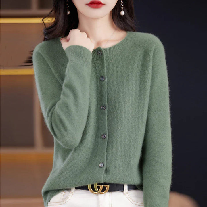 Damen Strickjacke Mit Knopfleiste | Langarm