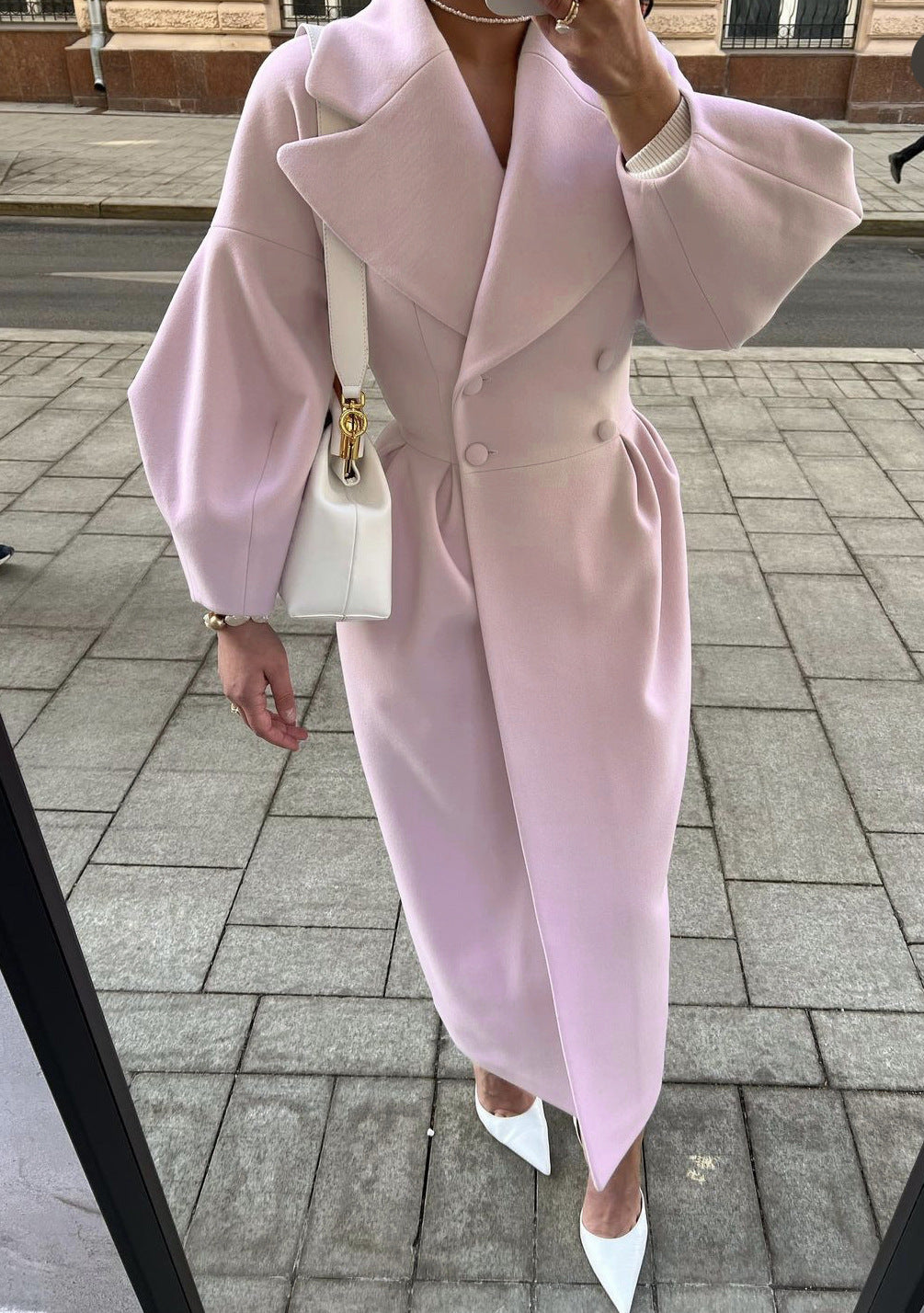 Winter Langer Trenchcoat Für Damen | Reverskragen