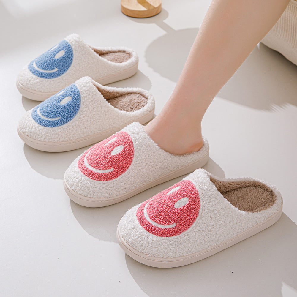 Unisex Hausschuhe Mit Smiley-Muster | Winter