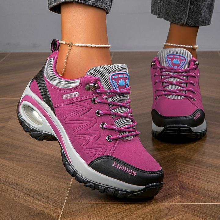 Damen  Alle Jahreszeiten-Sneaker mit Schnürung and Dicker Sohle
