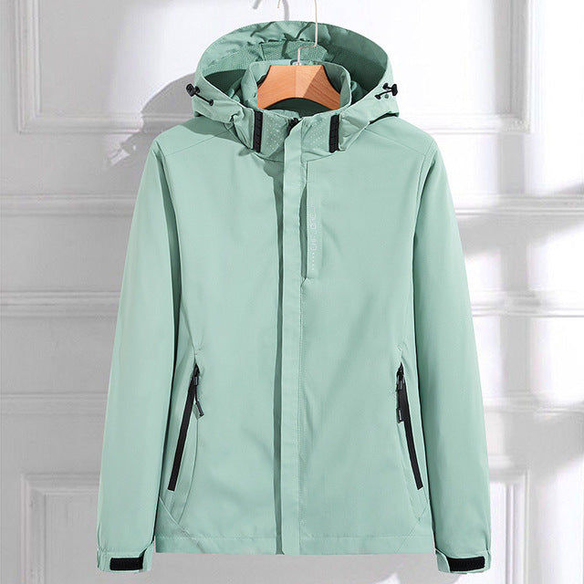Damen Stilvolle Regenjacke | Mit Kapuze