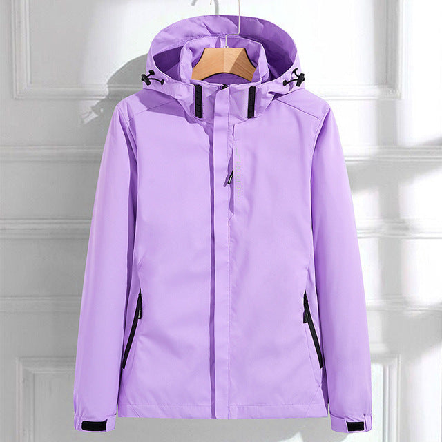 Damen Stilvolle Regenjacke | Mit Kapuze