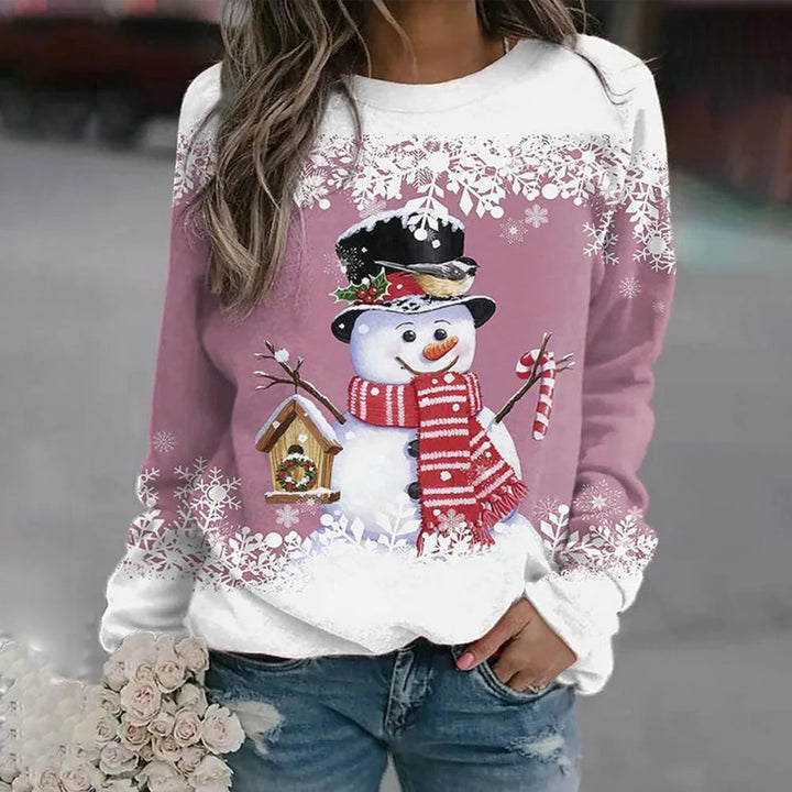 Damen Weihnachtspullover Mit Rundhals | Winter