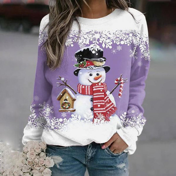 Damen Weihnachtspullover Mit Rundhals | Winter