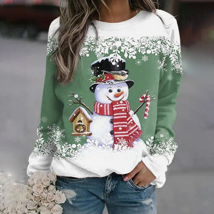 Damen Weihnachtspullover Mit Rundhals | Winter
