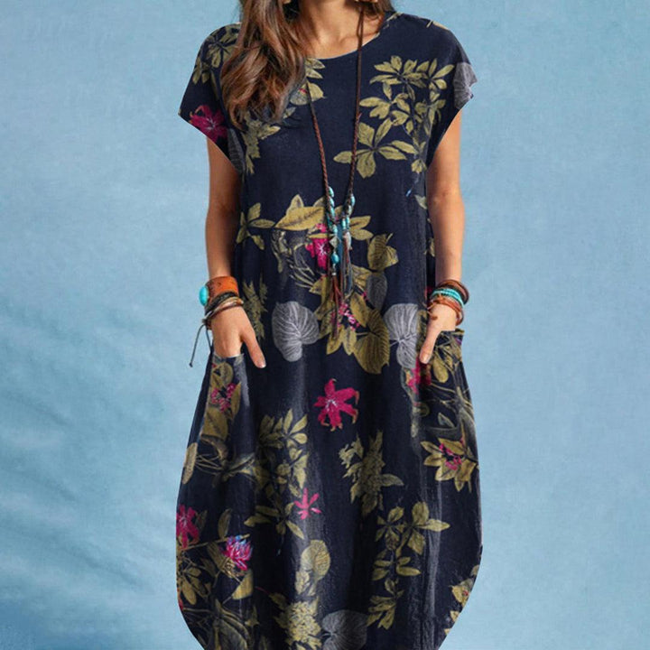 Damen Midikleid mit Blumenmuster