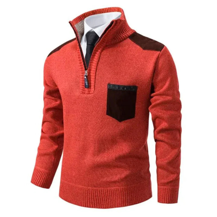 Lässiger Langarmpullover Mit Halbem Reißverschluss Für Herren | Winter