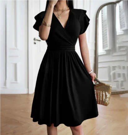 Damen Abendkleid Mit V-Ausschnitt | Midi