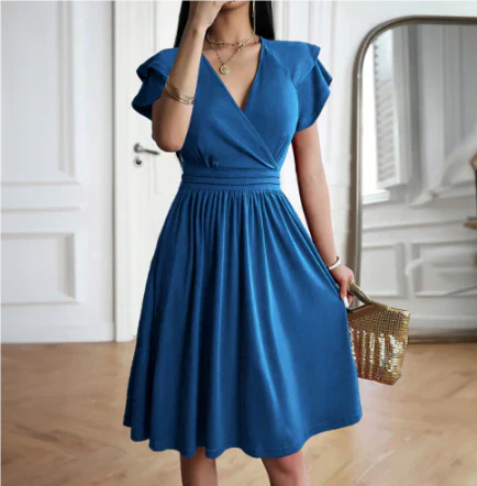 Damen Abendkleid Mit V-Ausschnitt | Midi