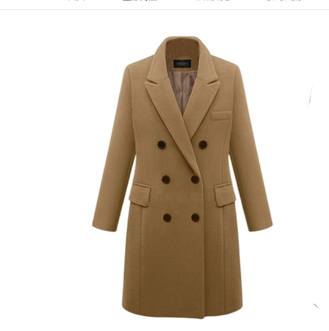Damen Stilvoller Winter Trenchcoat | Lang