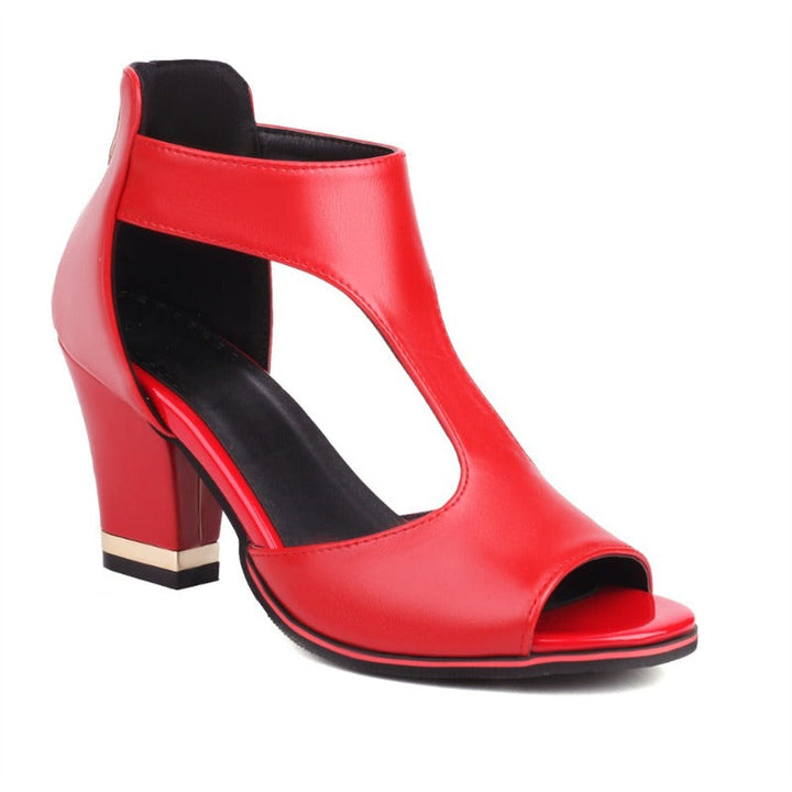 Damen Sandalen mit offenem Zehenbereich und Knöchelriemen