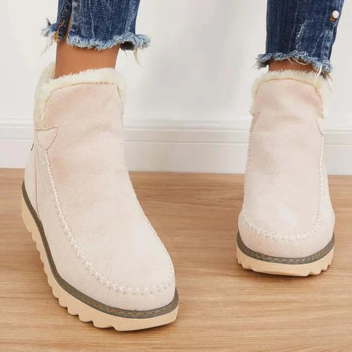 Damen Winterstiefel Mit Fell Detail | Lässig