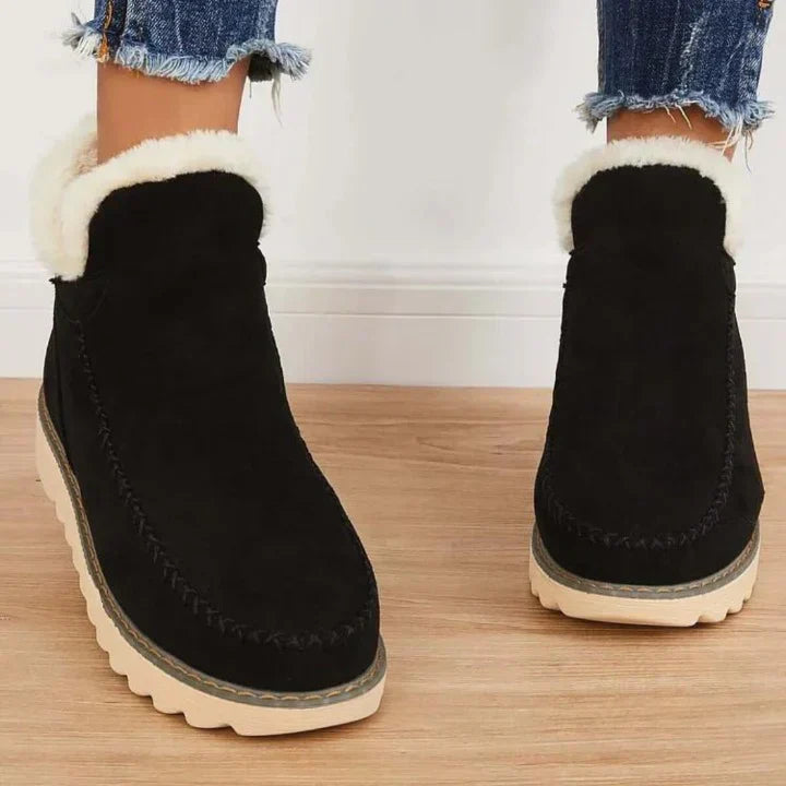 Damen Winterstiefel Mit Fell Detail | Lässig