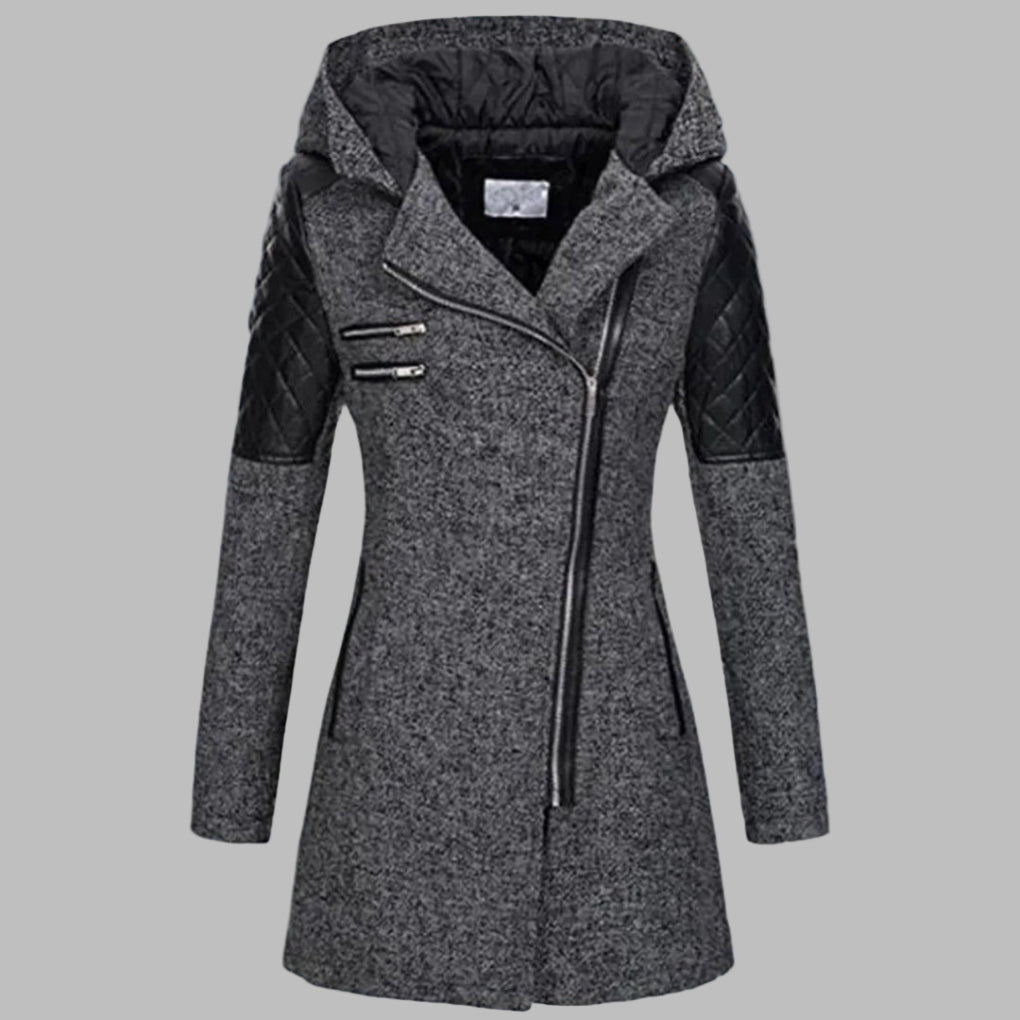 Langer Wintermantel Für Damen | Mit Kapuze