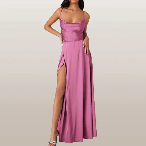 Damen Abendkleid Mit Hohem Seitenschlitz | Maxi