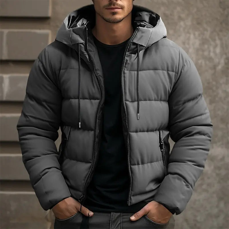 Winter-Steppjacke Für Herren | Mit Kapuze