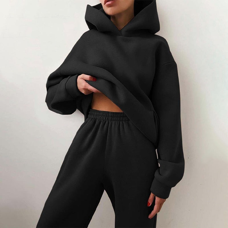 Oversize Hausanzug-Set Für Damen | Langarm