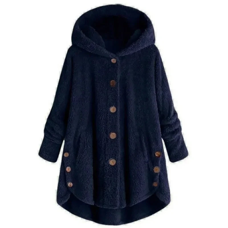Stilvolle Fleece Winterjacke Für Damen | Mit Kapuze