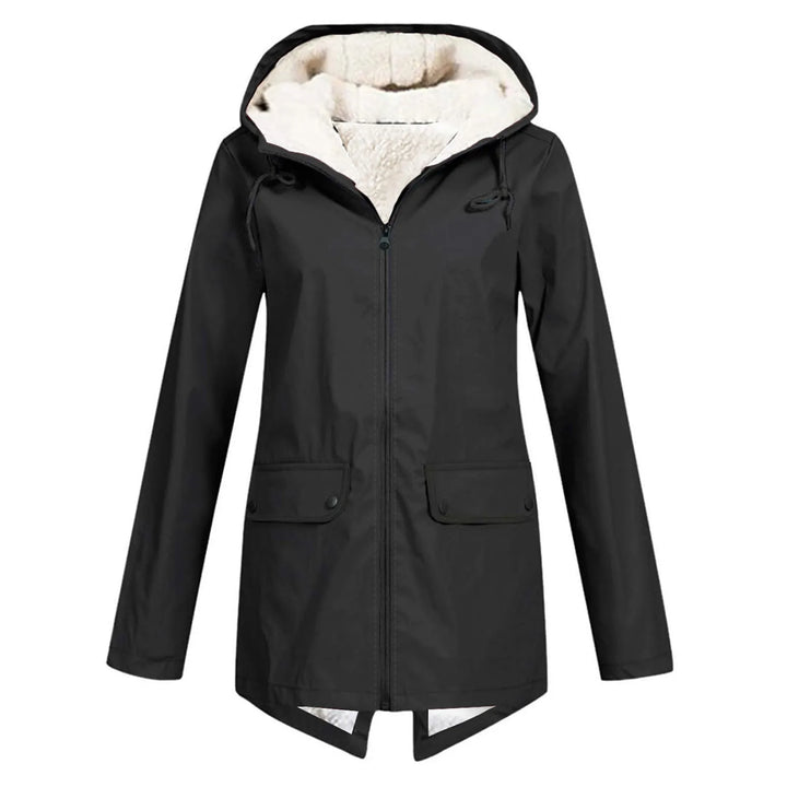 Damen Regenjacke Mit Reißverschluss | Kapuze