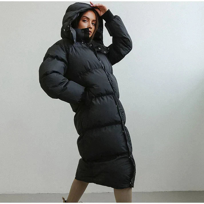 Langer Daunenmantel Für Damen | Winter