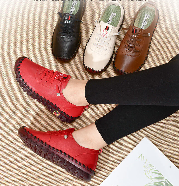 Damen Schnürschuhe aus veganem Leder