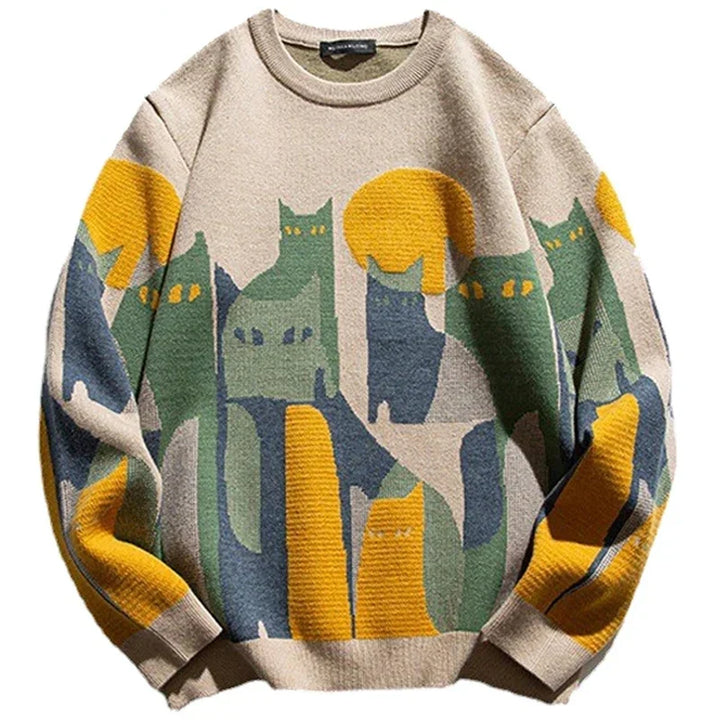 Stylischer Herrenpullover Mit Langarm | Mehrfarbig