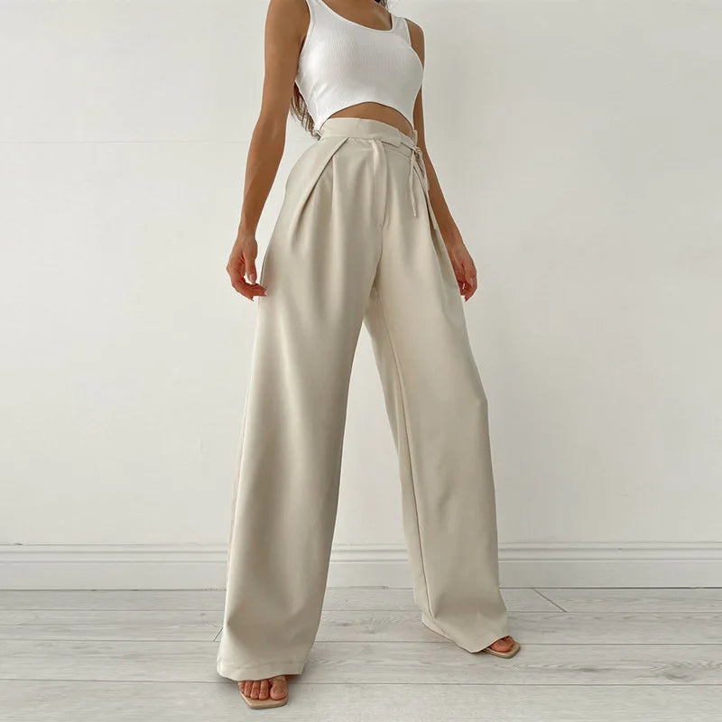 Damen Hose Mit Weiten Beinen | Lässig