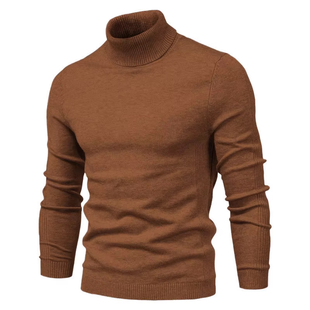 Klassischer Rollkragenpullover Für Herren | Langarm